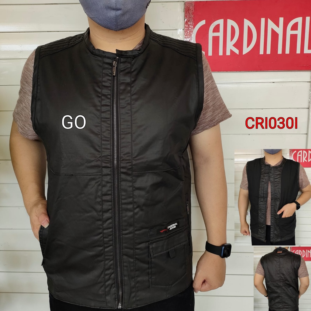 gof CARDINAL ROMPI PARASUT Men Casual  Vest Cotton Pakaian Pria Outdoor Disto Original