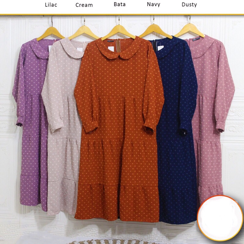 midi gamis crinkle rubi