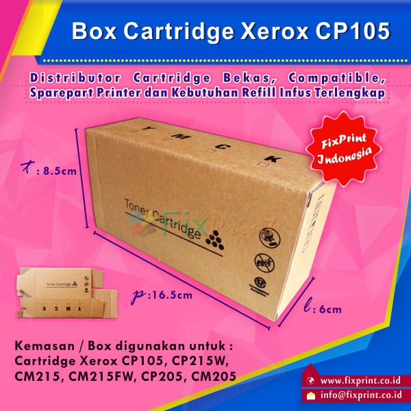 Dus / Box Toner Cartridge Xerox CP105 CP215W CM215 CM215FW CP205 CM205 Murah