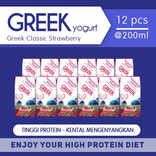 

New Heavenly Blush Greek Strawberry Yoghurt 12 X 200 Ml