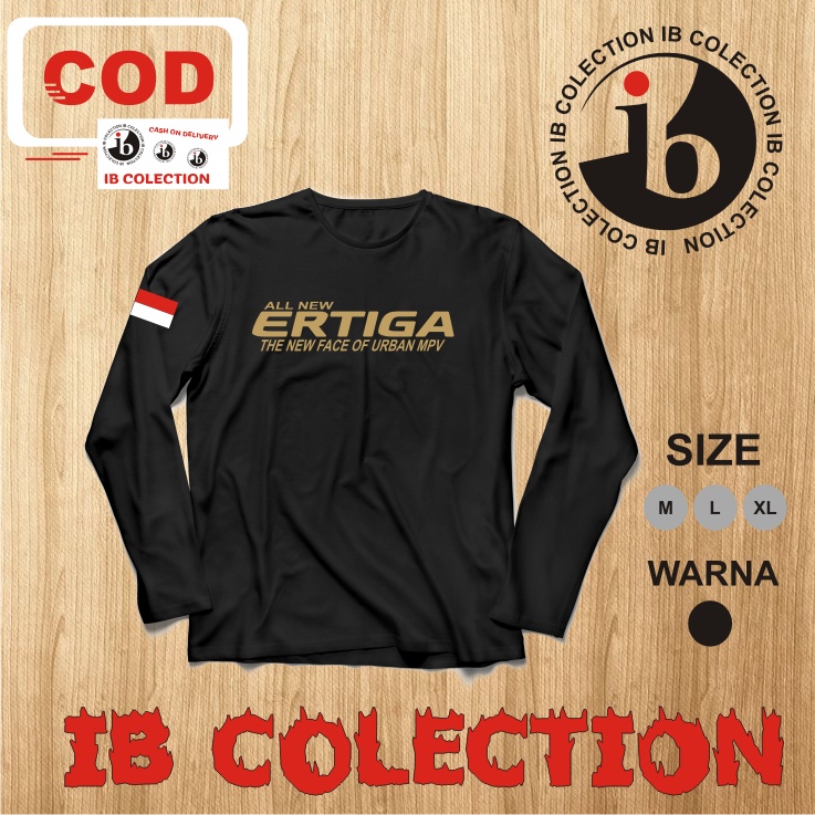 Kaos Distro T-Shirt Unisex Lengan Panjang ALL New ERTIGA