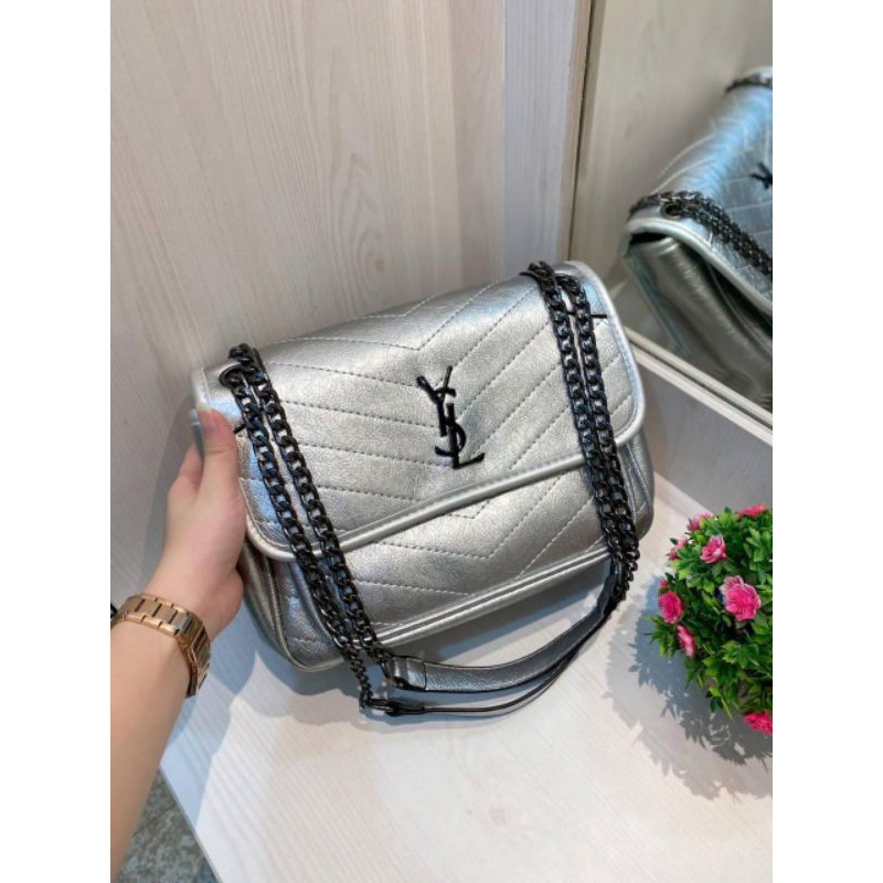 TAS IMPOR YSL NIKI SILVER