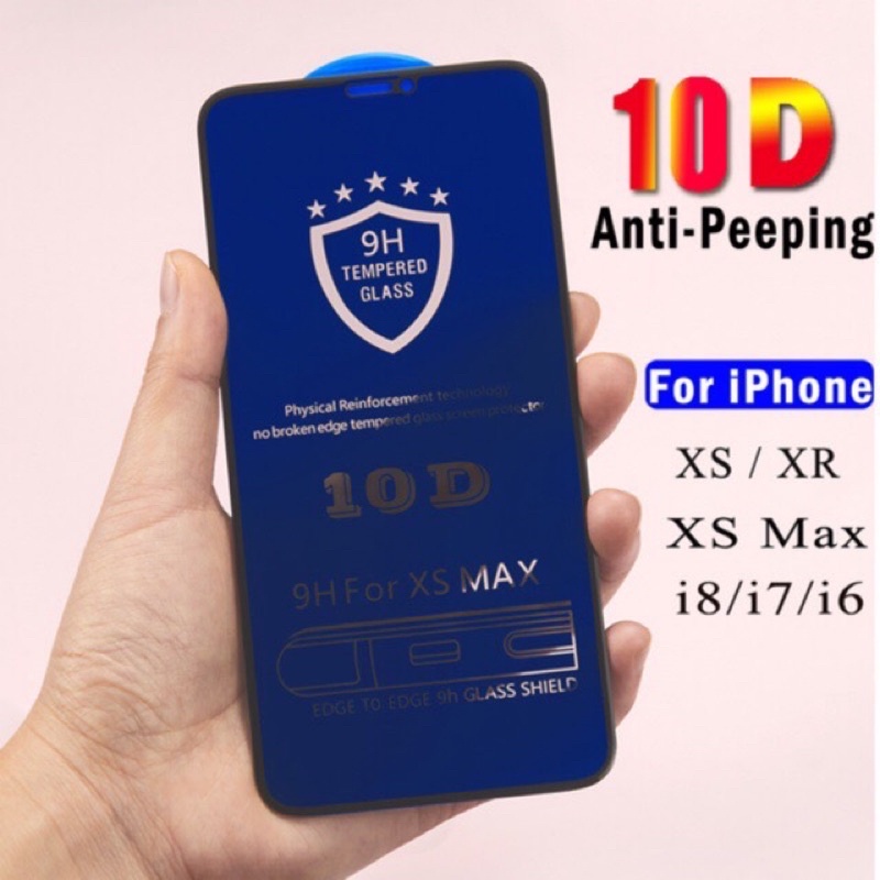 Tempered Glass 10D FULLCOVER HIGH QUALITY iPhone 6 6S 7 8 Plus X XS XR XS 11 12 13 PRO MAX