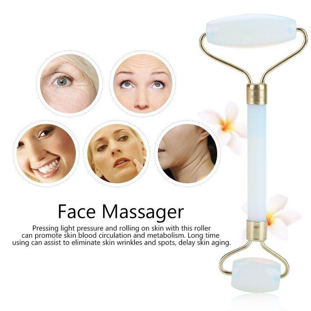 Needway   Roller Massager Relaksasi Batu Giok Pelangsing Wajah Anti-aging Giok Roller Tubuh Menggores Wajah Artefak Perawatan Kulit