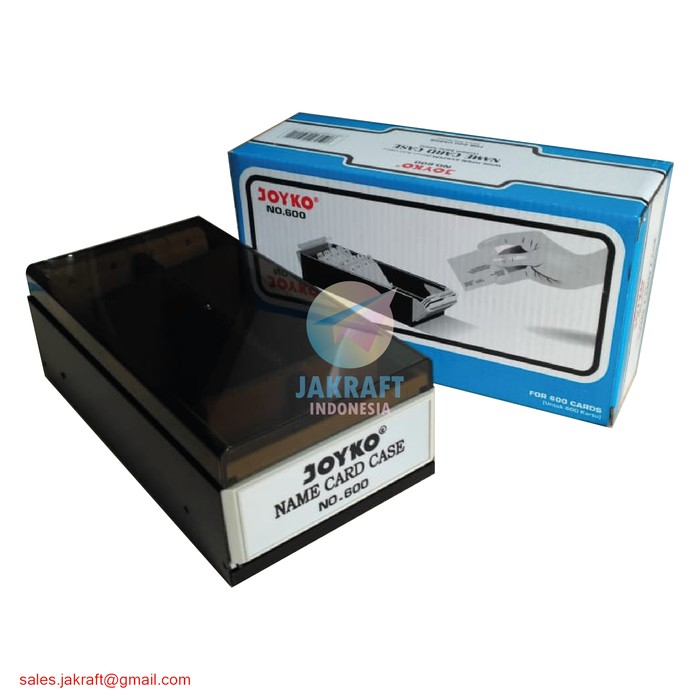 

Box Kotak Kartu Nama Name Card Case Holder Isi 600 A-Z JOYKO Kenko - Hitam