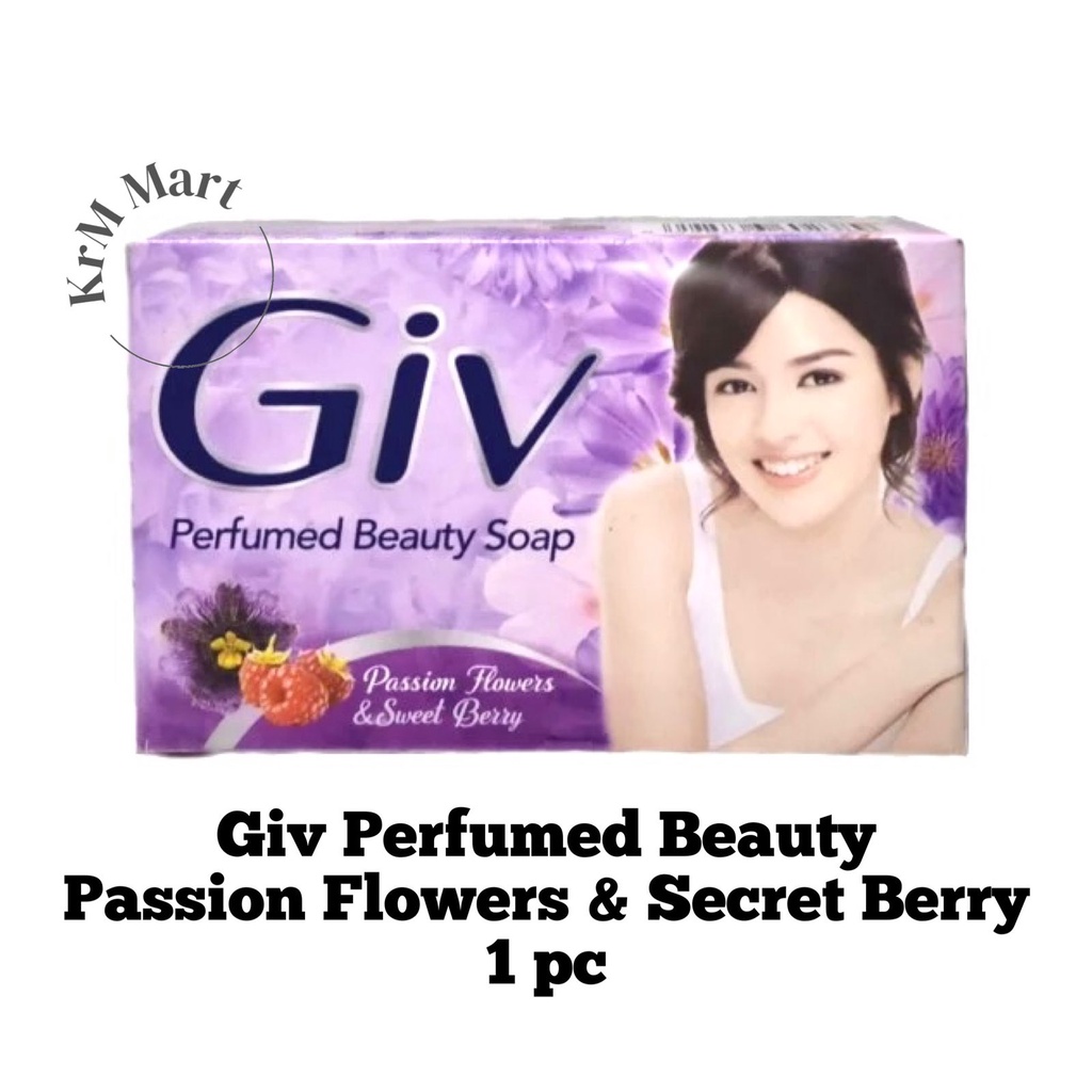 Giv Ungu Sabun Mandi Batang Passion Flowers & Secret Berry 1 pc soap