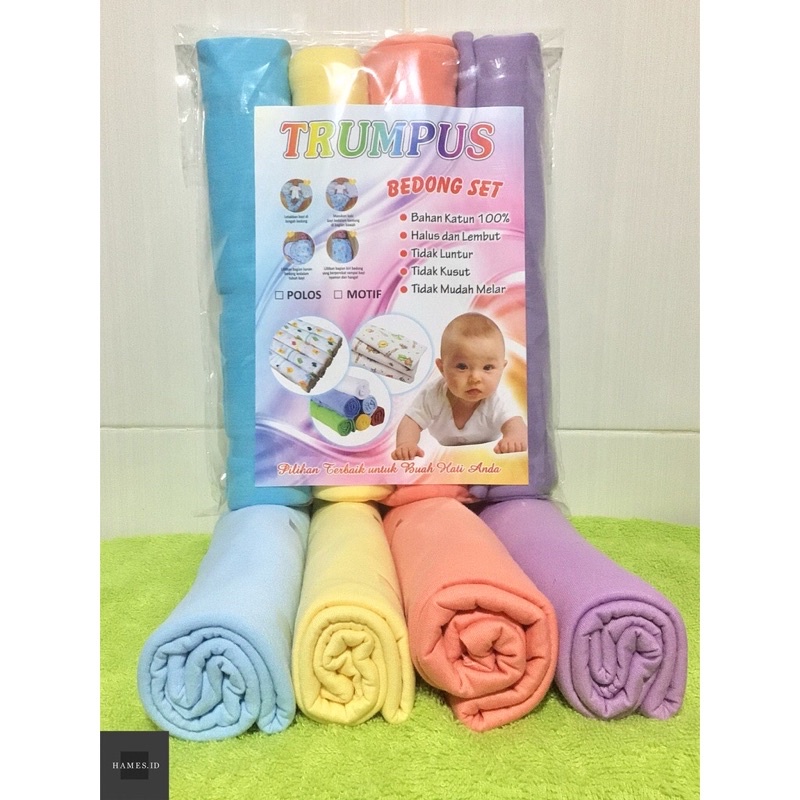 BEDONG POLOS LEMBUT ISI 4pcs 4WARNA 90x100cm