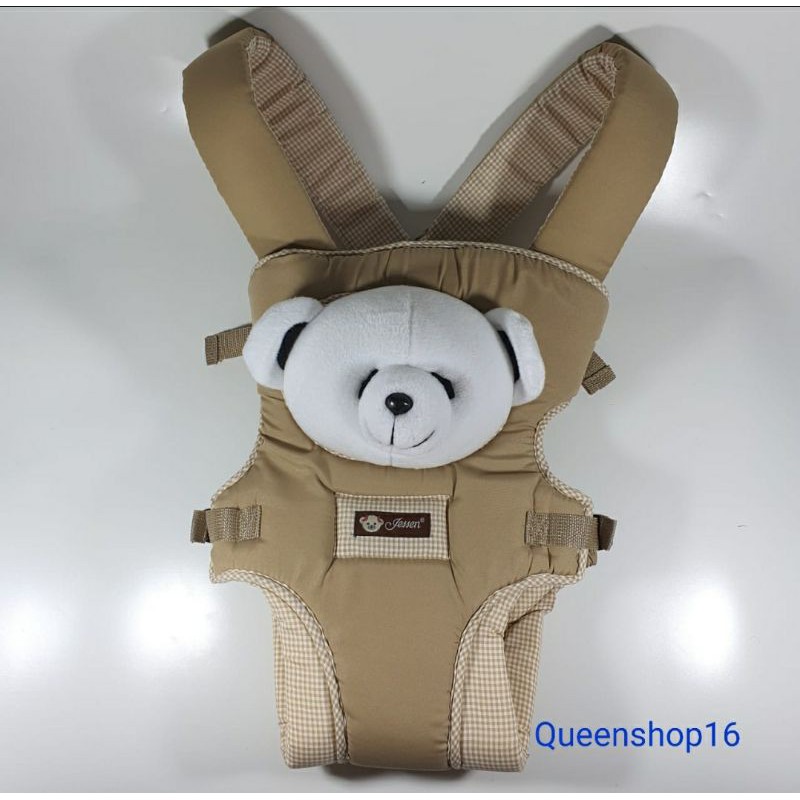 GENDONGAN BAYI DEPAN JESSEN GD08 BONEKA FF-Coklat muda (2)