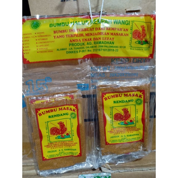 

Bumbu Masak Rendang cap Ayam 1pak (10pcs)