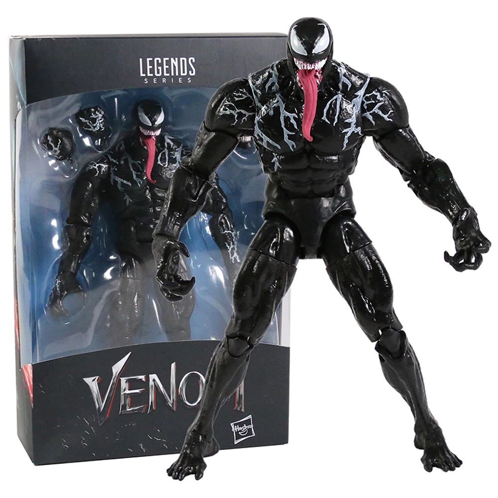 Mainan Action Figure Model Marvel Legends Venom Bahan Pvc Ukuran 18cm 7 Inch Untuk Hadiah Anak