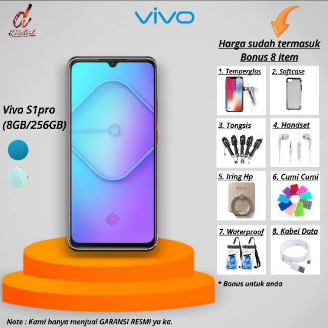 Vivo S1 Pro (8GB/256GB)
- Free Gift 8 Item - Promo Terbaik