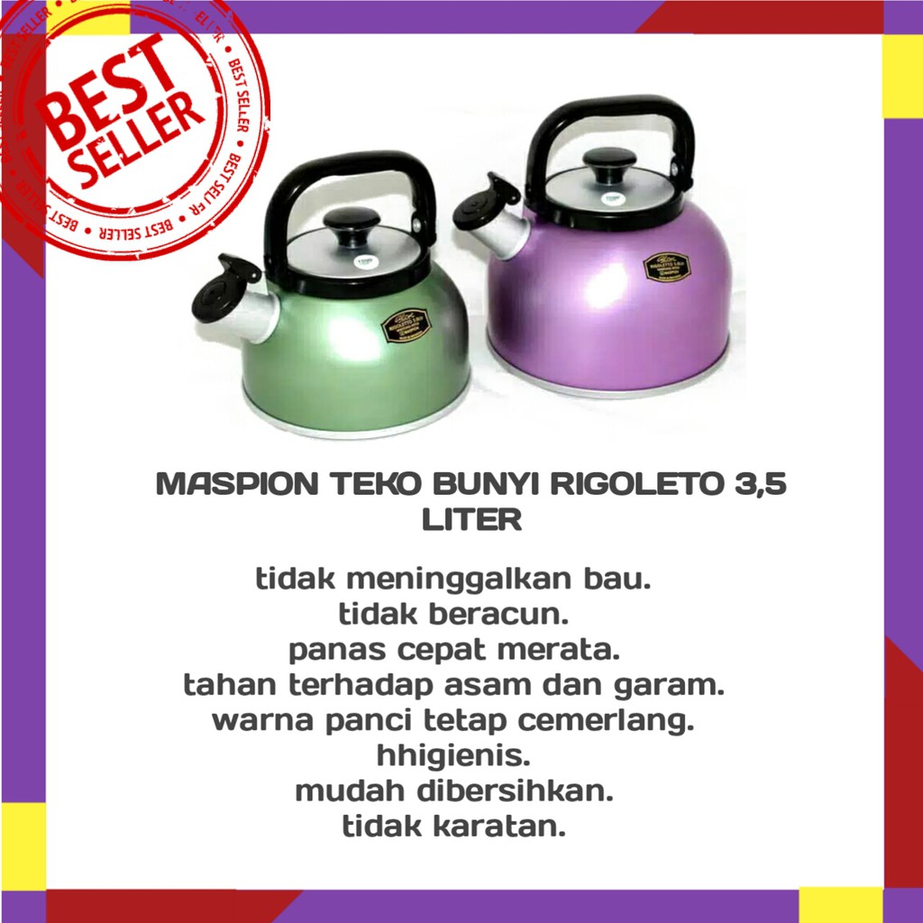 MASPION / TEKO BUNYI / TEKO MASPION / TEKO BUNYI RIGOLETO 3,5 LITER