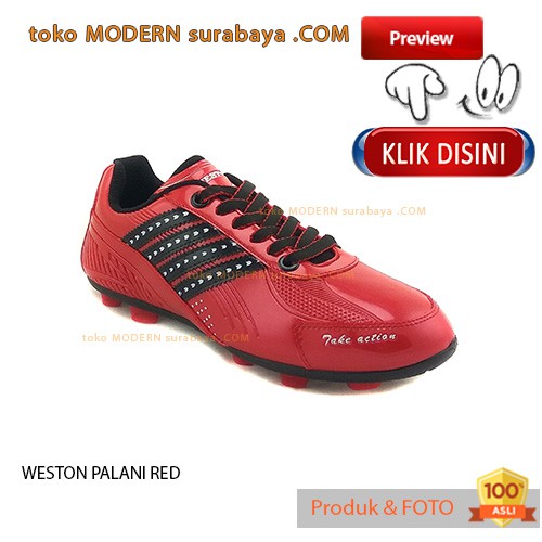 WESTON PALANI BOLA RED sepatu bola casual sneakers