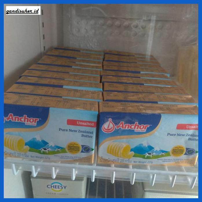 

Rettubagetnem- Butter Unsalted Anchor - 227 Gr Only Gosend -Asli-Slii.