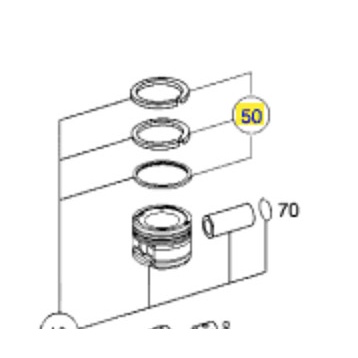 Ring Piston Mercy M271 (+0.03) - Genuine Part