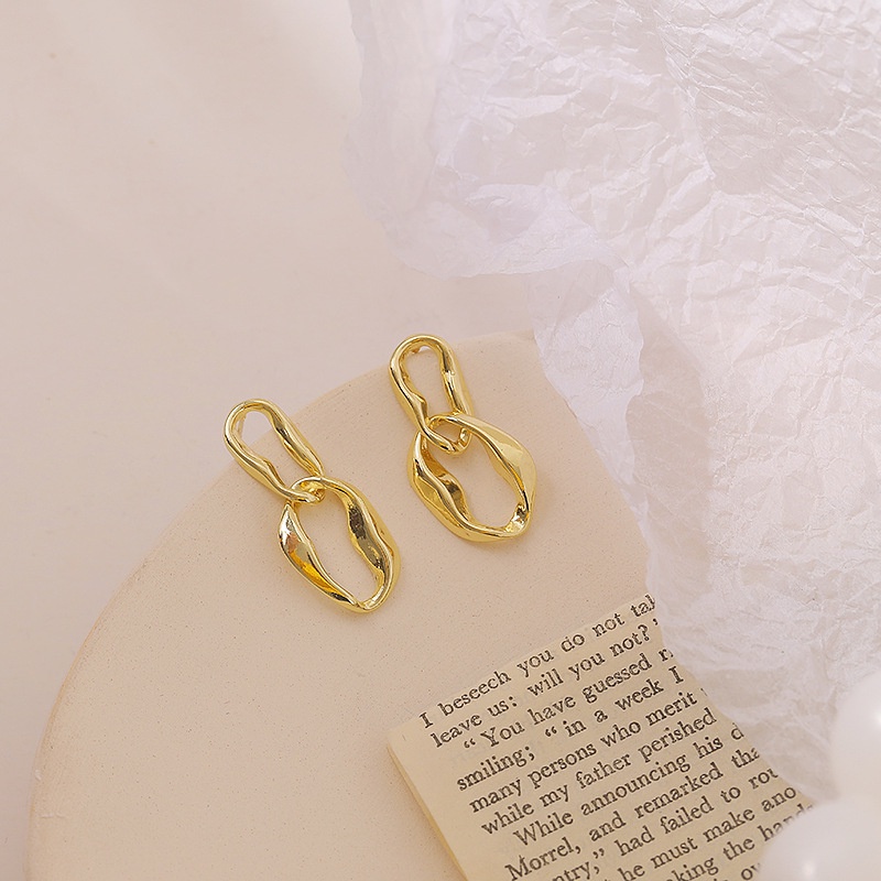 S925 Wanita Korea 2021 baru fashion anting-anting trendi elegan anting-anting vintage anting-anting