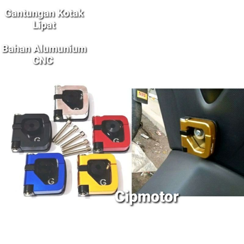 gantungan cantolan barang model kotak lipat untuk motor matic Nmax vario beat scoopy dll