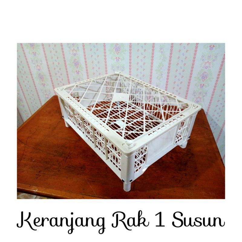 Amele98Shop Keranjang Rak 1 Susun Keranjang Bekas Buah