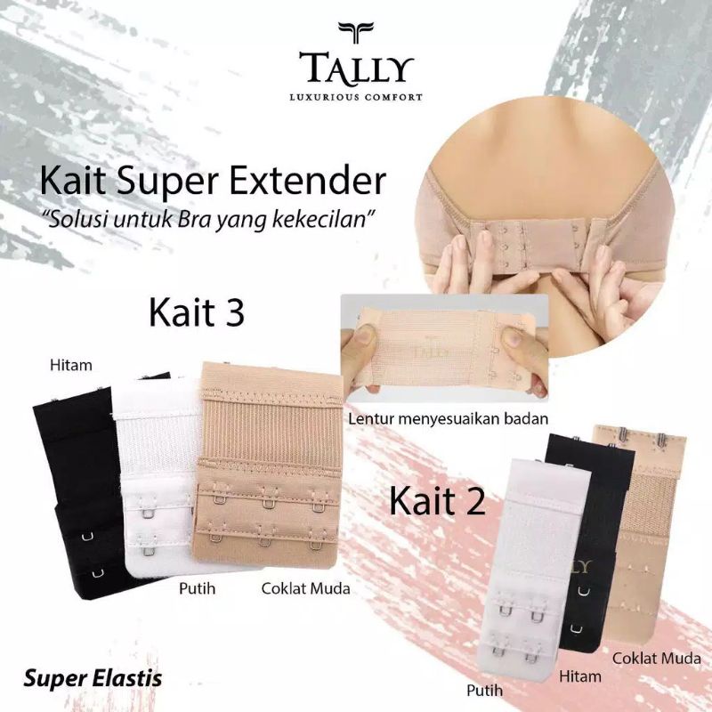 Sambungan Bra Kaitan Bra Extension Bra Super Extender Tally