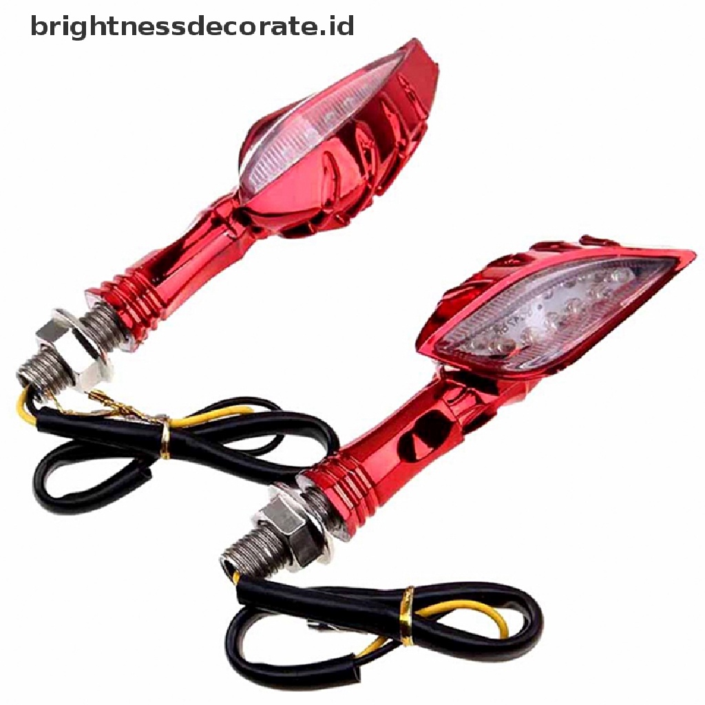 Lampu Indikator Sinyal Belok Sepeda Motor 12 Led Warna Amber