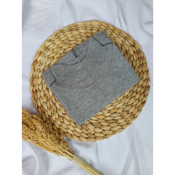 Manset Leher Rajut Premium-Soft grey
