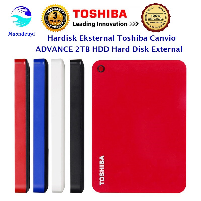 Hardisk Eksternal Toshiba Canvio ADVANCE 2TB HDD Hard Disk External