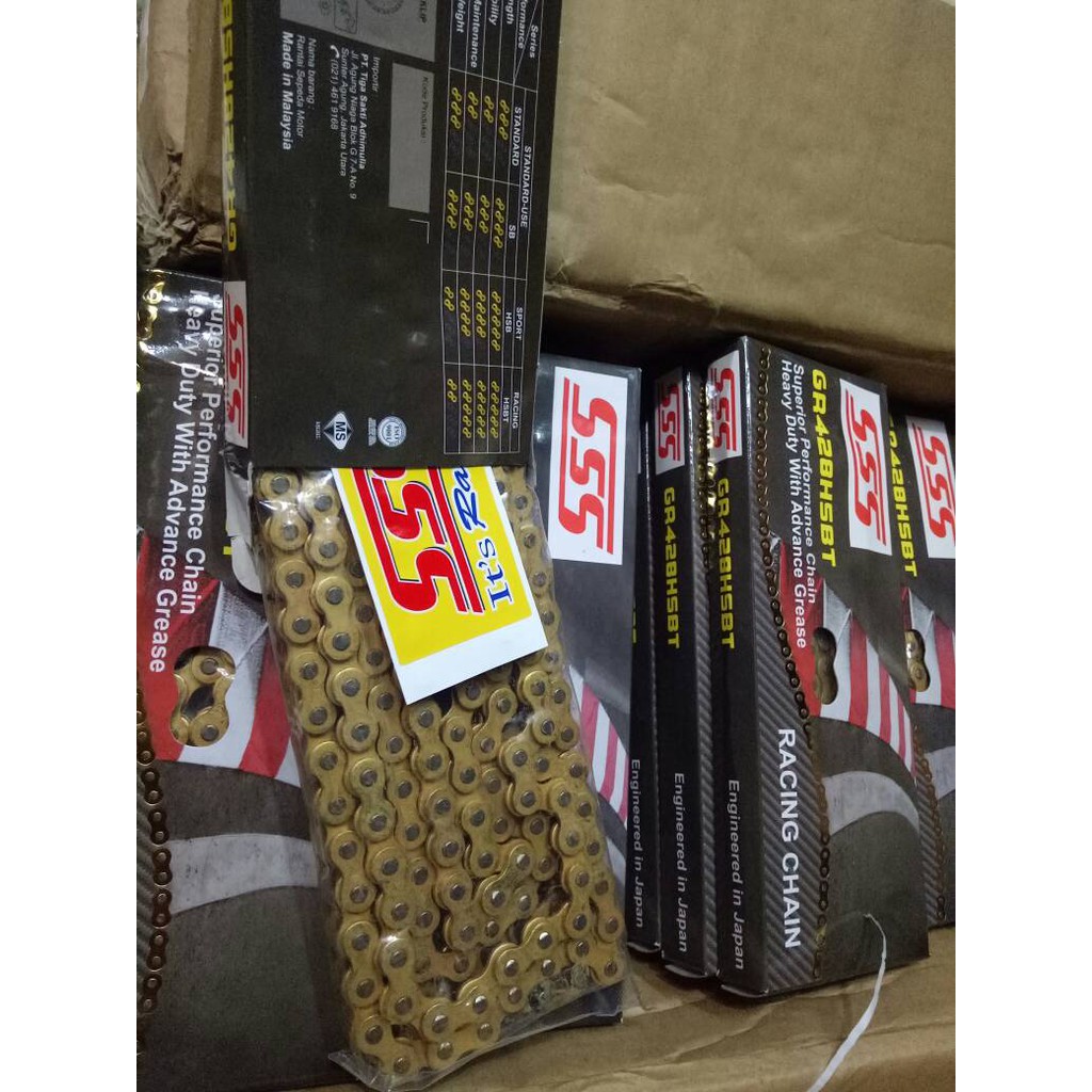 RANTAI SSS 428HSBT GOLD 140 L R15 KLX DLL