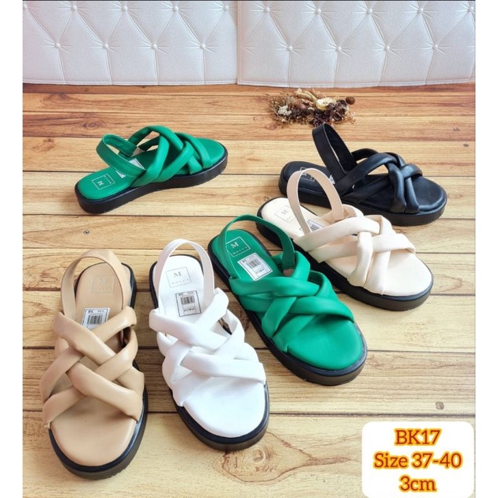 ABBUSHOES Bk 17 flip pop sepon super tali karet 3cm