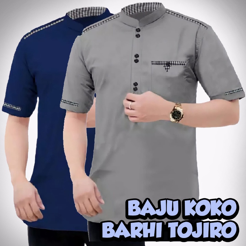 BAJU KOKO BARHI TOJIRO TOYOBO Premium Quality Kancing Saku Aktif