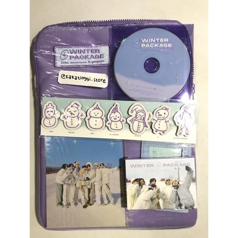 OFFICIAL WINTER PACKAGE BTS 2021 : POUCH WINTER PACKAGE + WAPPEN + CD + OUTBOX