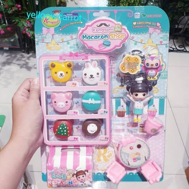 Mainan Anak Boneka Kongsuni Doll Macaron Shop Miniatur Boneka Kongsuni Original
