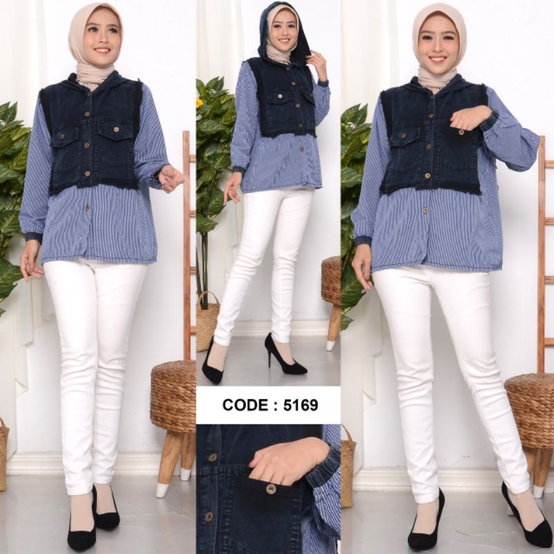 baju jeans wanita kemeja jeans wanita kemeja jeans kombinasi