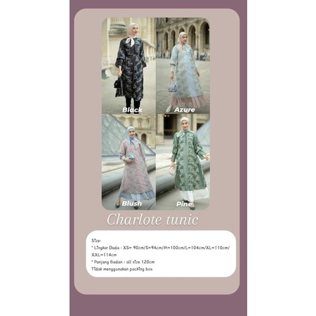 CHARLOTTE TUNIC TUNIK BLACK blush L azzure m XS  HL heaven lights