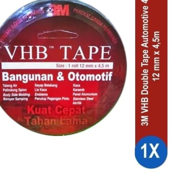 

➱ Double tape 3M VHB merah 12mm x 4,5 meter ✵