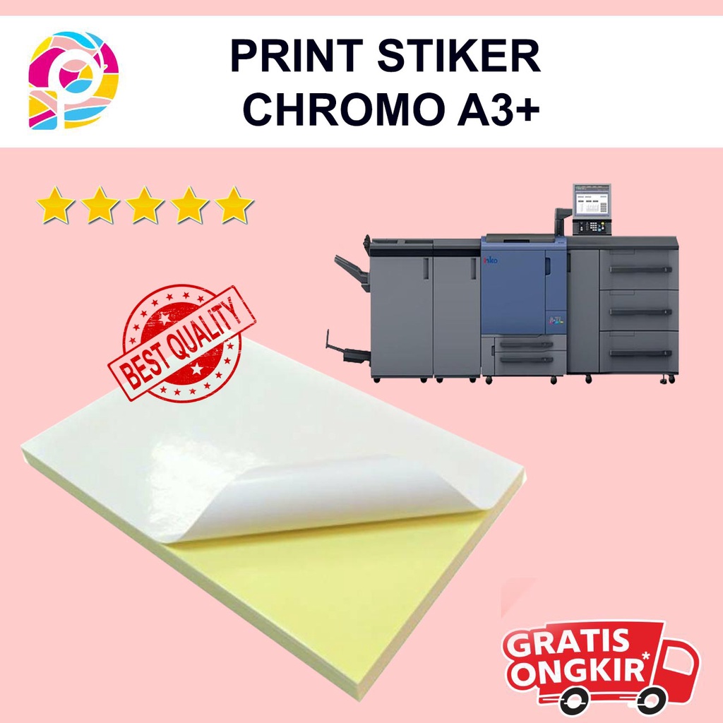 

Cetak Sticker Stiker Chromo Kromo Cromo A3+