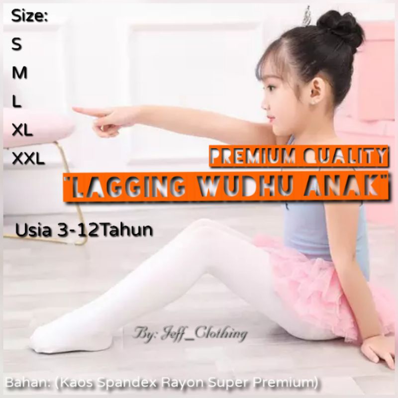 Celana Legging Wudhu Anak Premium | Leging Wudhu Anak | Celana Legging Anak Perempuan | Legging Anak