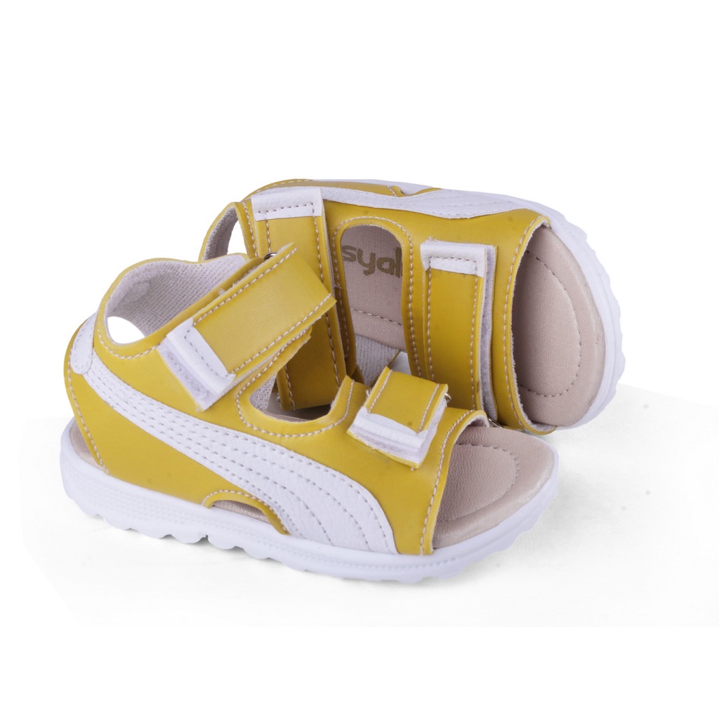 SANDAL ANAK UNISEX USIA 1 2 TAHUN ANTI SLIP SPM KUNING