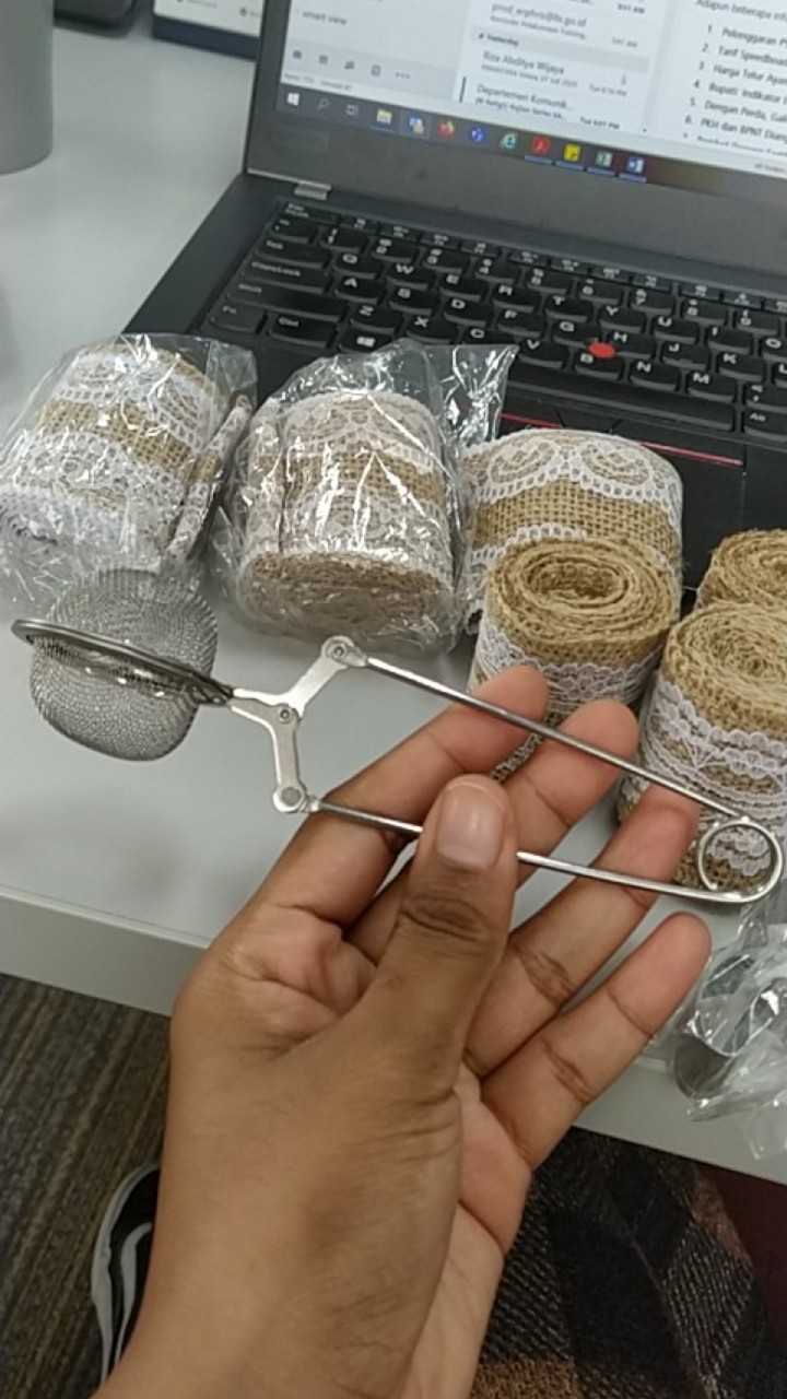 Saringan Daun Teh Bahan Mesh Stainless Steel