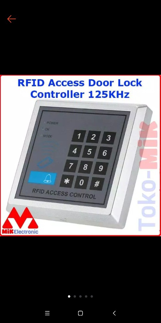 Rfid Proximity Entry Door Lock Access Control System/kunci Pintu Rfid