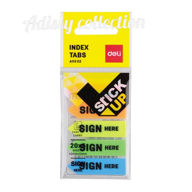 

Sign Here Deli Index Tabs