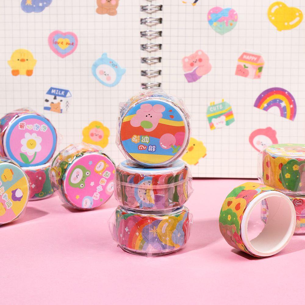 Populer Washi Tape Tearable DIY Kawaii Stiker Scrapbooking Dekoratif