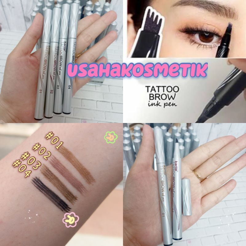 ECER!! KARITE TATTOO BROW INK PEN NATURAL NO. 2647-47