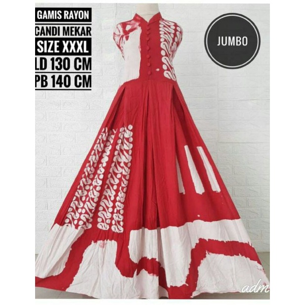 DRESS SHALDAH BATIK ORI  RAYON TWILL CANDI MEKAR FANTA