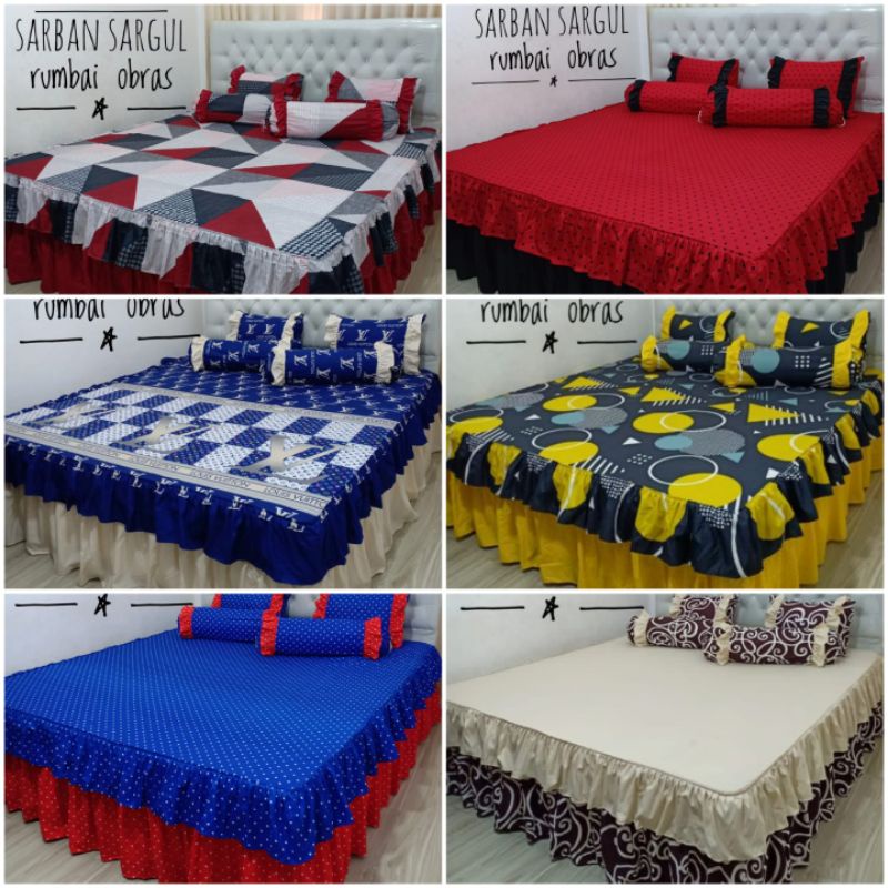 sprei rumbai susun 180x200