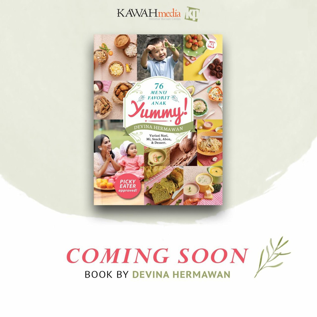 buku resep 76 menu favorit anak yummy Devina Hermawan (ready stock)