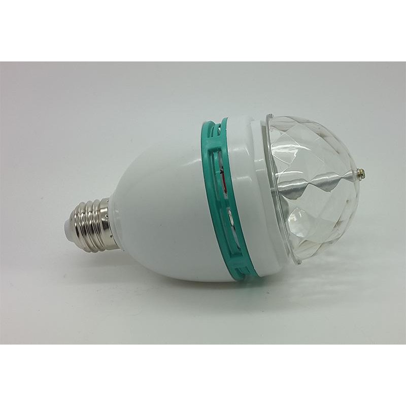 Lampu LED DISCO RGB Rotate with Sensor Suara / Tepuk Tangan