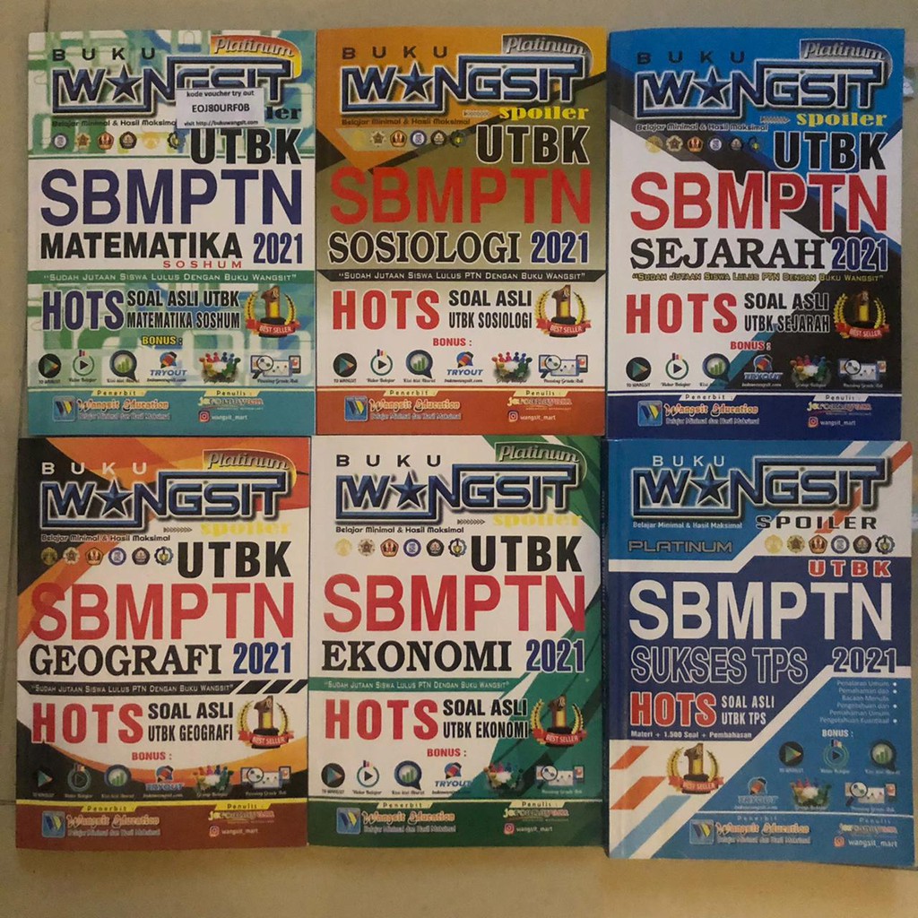 [PRE-LOVED] Buku Wangsit TKA SOSHUM dan TPS Full set 2021