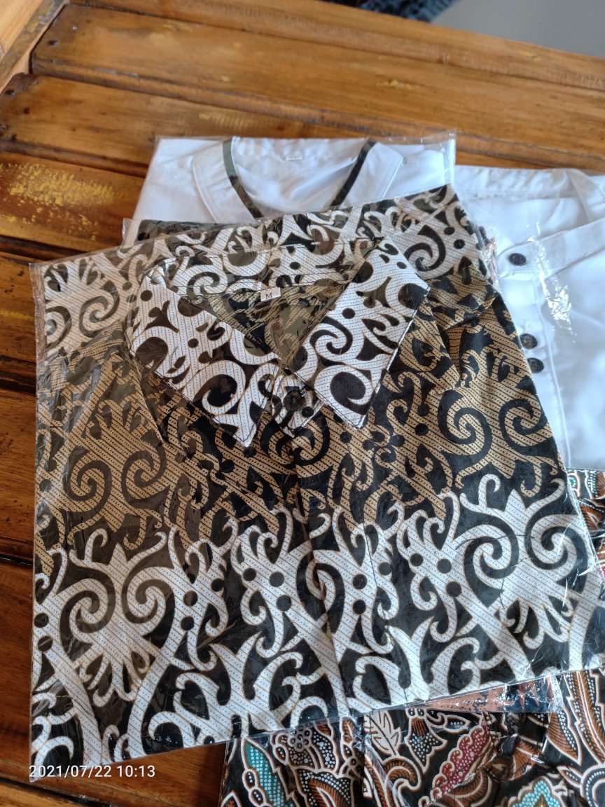 Diskon Bswart Batik Hrb026 Kenongo Hem Pendek Padi Pekalongan M L Xl Batik Pria Murah Modern Grosir