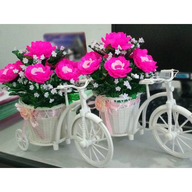 Bunga sepeda bahan akrilik