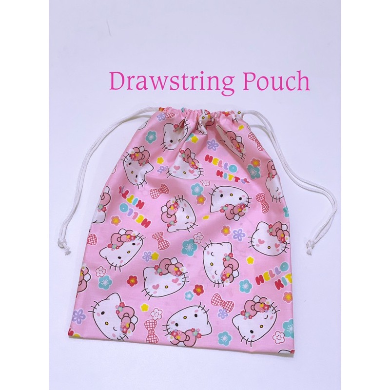 Fawn’G Handmade - Drawstring Pouch motif Lucu Lucu / Kantong Serut Katun